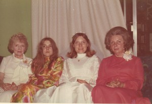 Ann with her sister, mother and grand mother