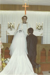 Father Whitehead marrying us
