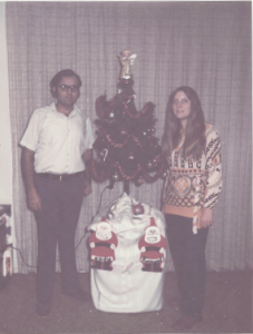 Ann and Kanwal, Xmas of 1971