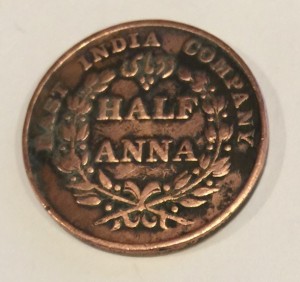 East India Company Half Anna 1