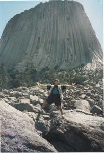 Ben at Devil Tower in Wyoming