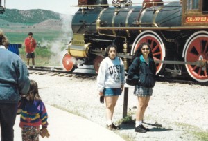 Charu and Jyoti at Promonotaery Point