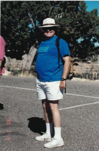 Mark getting ready for Grand Canyon Hike