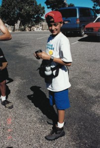 Randeepgetting ready for Grand Canyon Hike