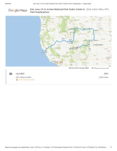 San Jose, CA to Arches National Park Visitor Center & Park Headquarters - Google Maps